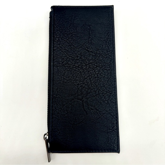 NWOT Enzo Angiolini Black Faux Leather Travel Wallet/Clutch - Picture 5 of 7